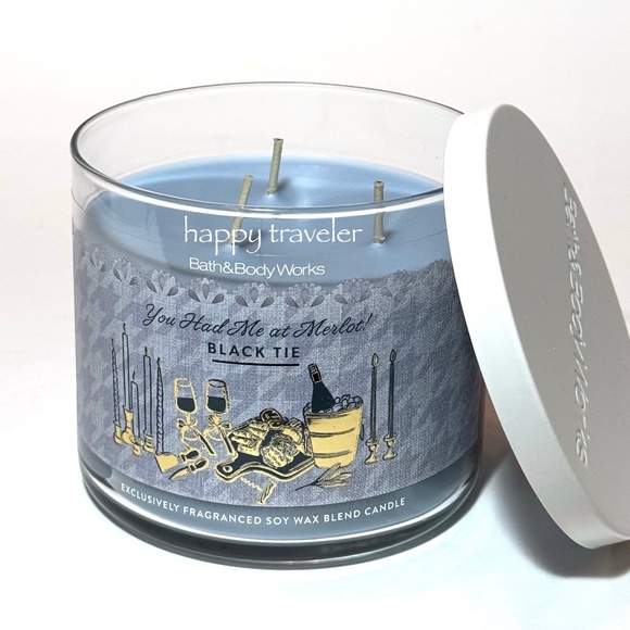 BLACK TIE 3 Wick Candle - Picture 2 of 3